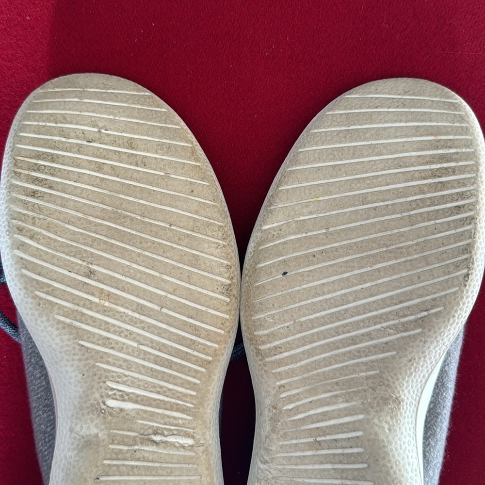 Allbirds Women's Wool Runners in dapple grey w/cream sole SZ 10 - Picture 10 of 10